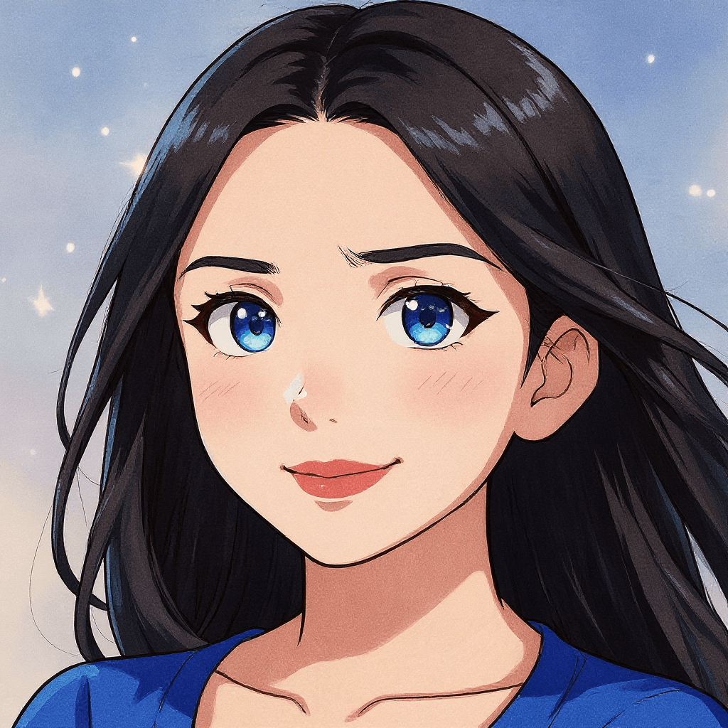Shoujo-style pastel anime avatar